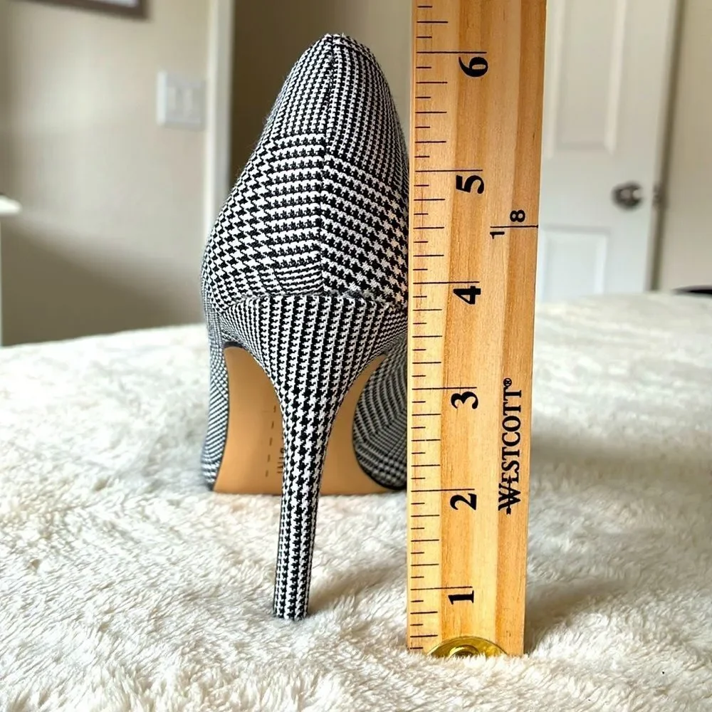 Gianni Bini Houndstooth Black and White 4 Inch Heels Women’s 7 Medium